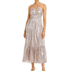 10 Crosby Derek Lam Lavender Floral Maxi Skirt